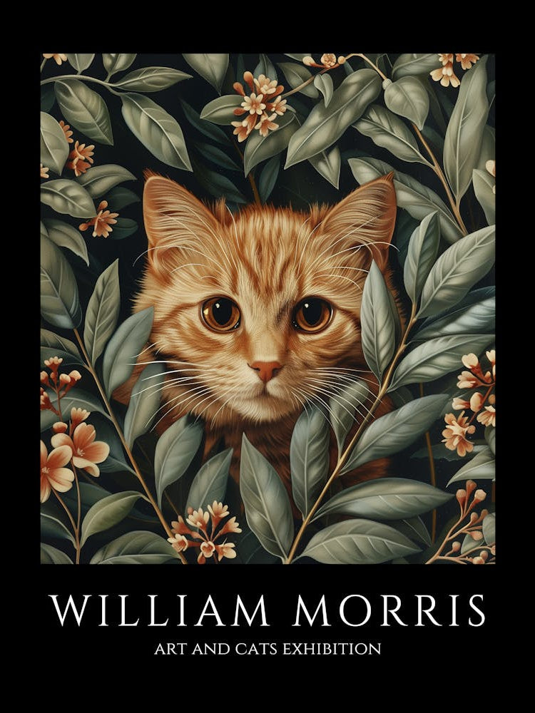 William Morris Art And Cats Exhibition