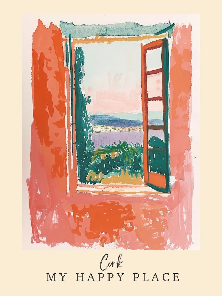 My Happy Place Cork 2 Travel Poster