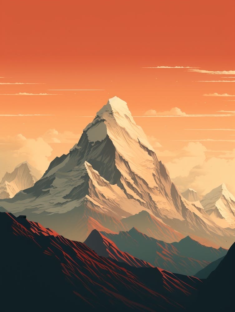 Mount Everest 1 Hiking Trail Landscape