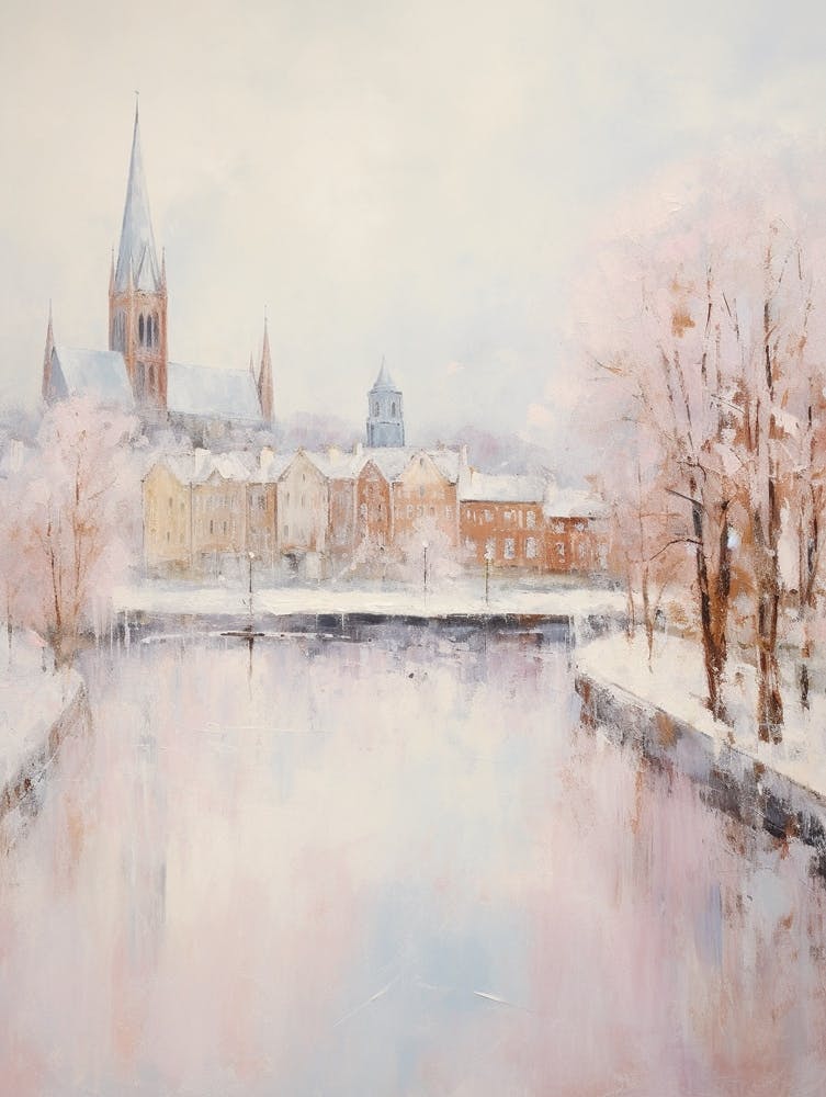 Dreamy Winter Painting Inverness United Kingdom 2