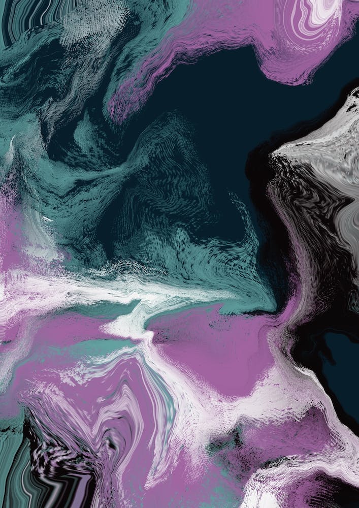 Fluid Abstract Oil Purple Green 1