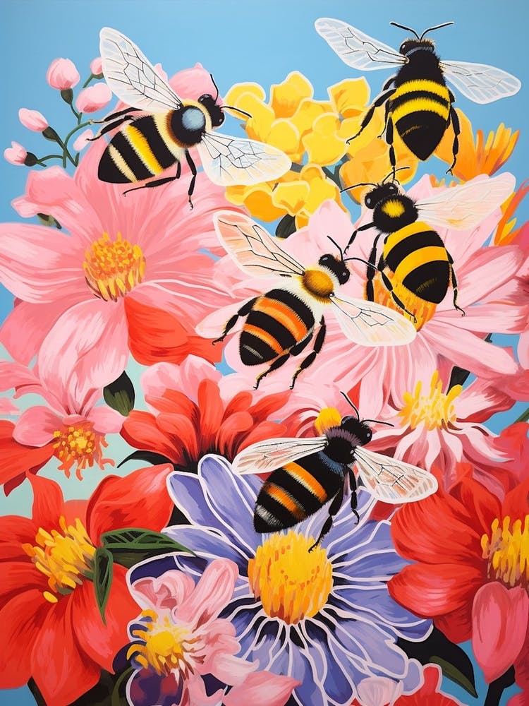 Sweet Bees With The Flowers Colour Pop 1