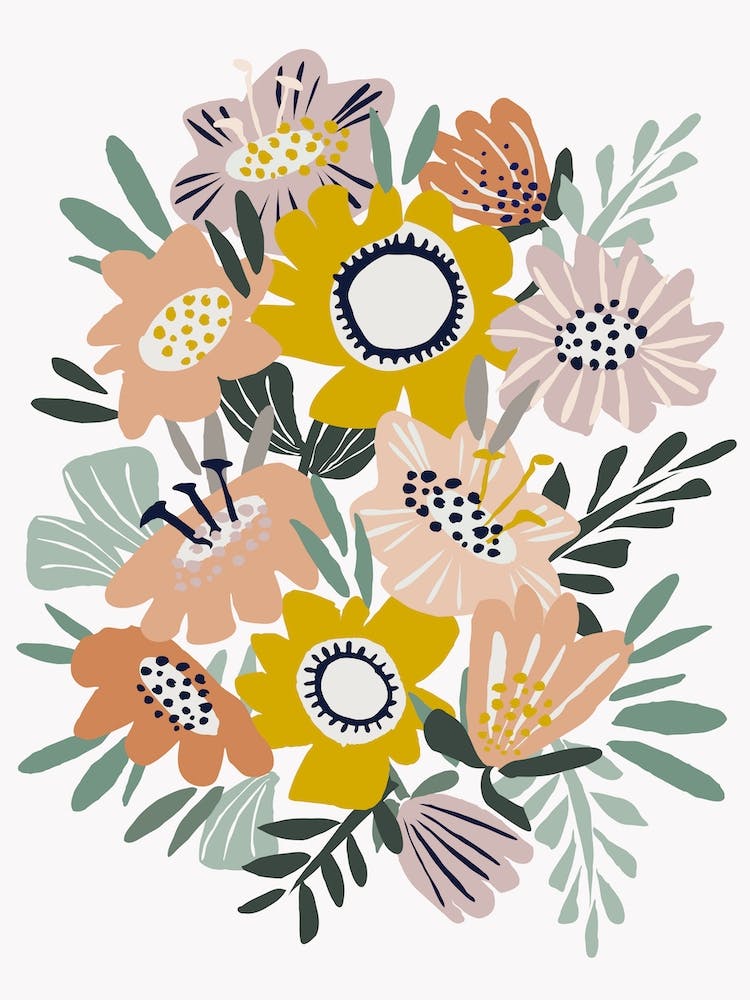 Papierschnitt Blumenstrauß
