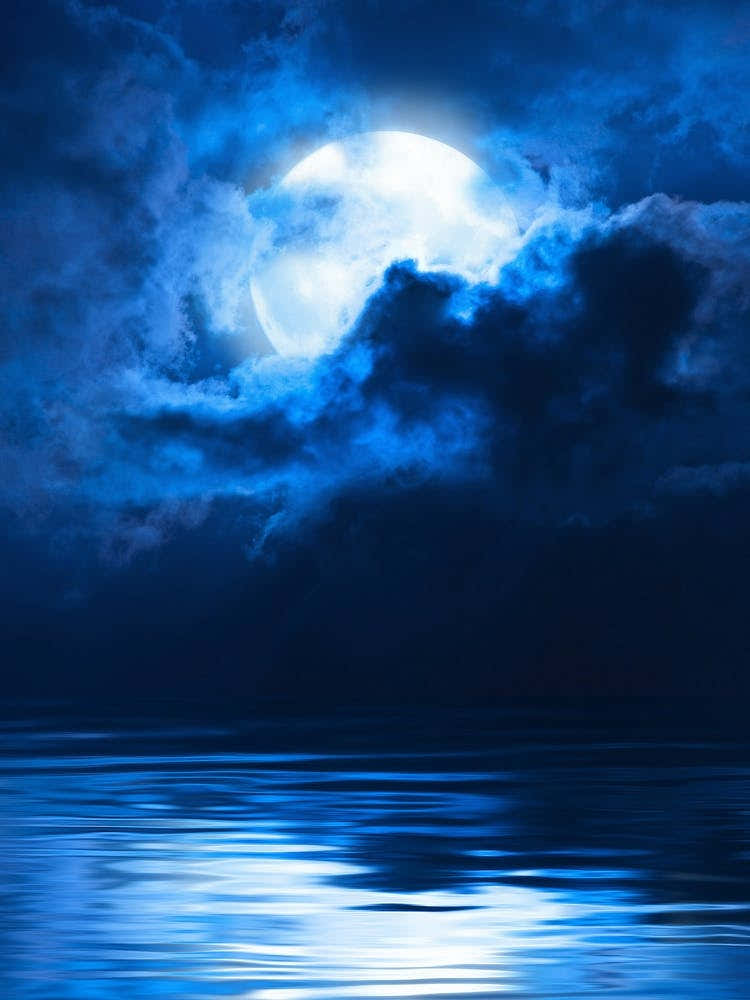 Full Moon Over Water - Mystic Moon poster