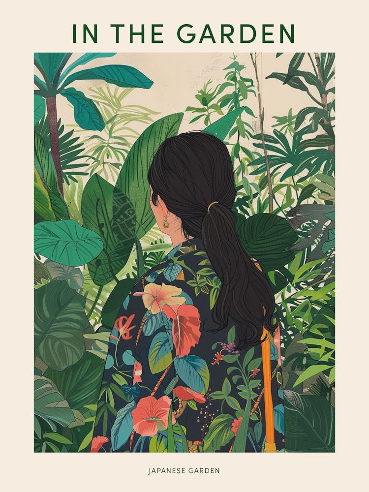 In The Garden Poster Japanese Garden 4
