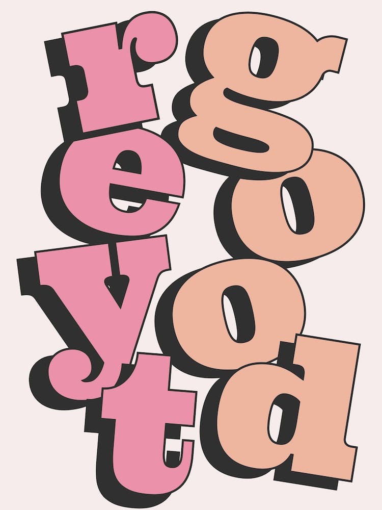 Reyt Good Quote Print, Fun, Playful Northern