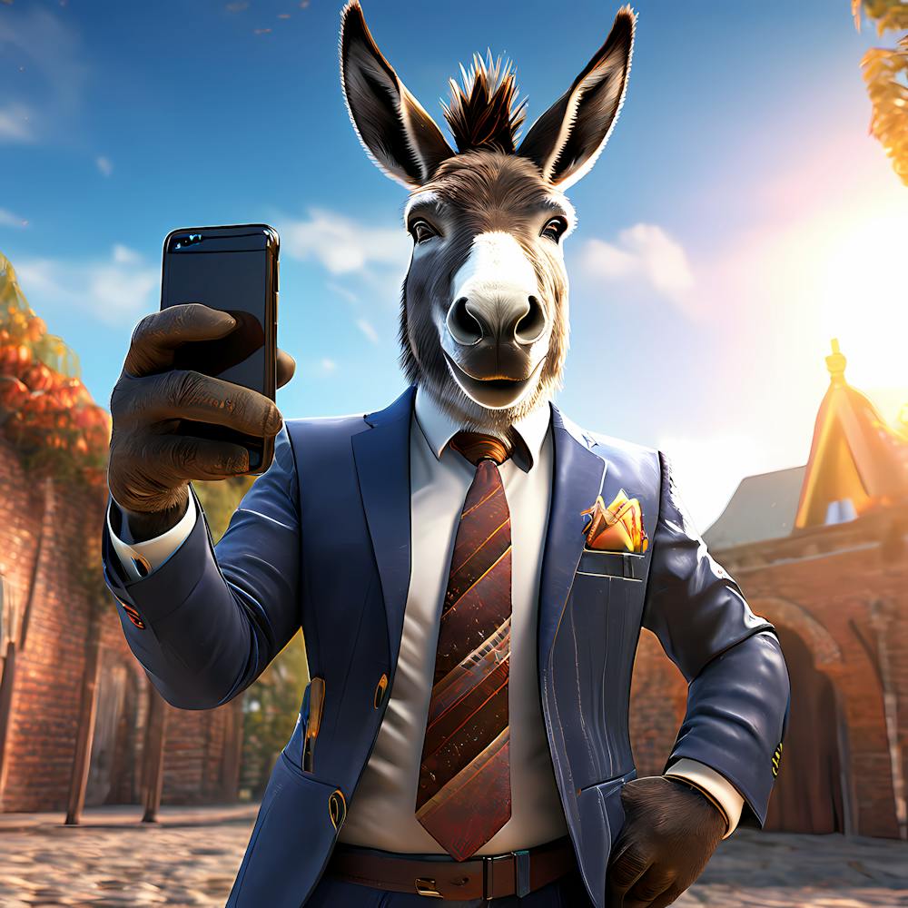Donkey taking a picture of himself
