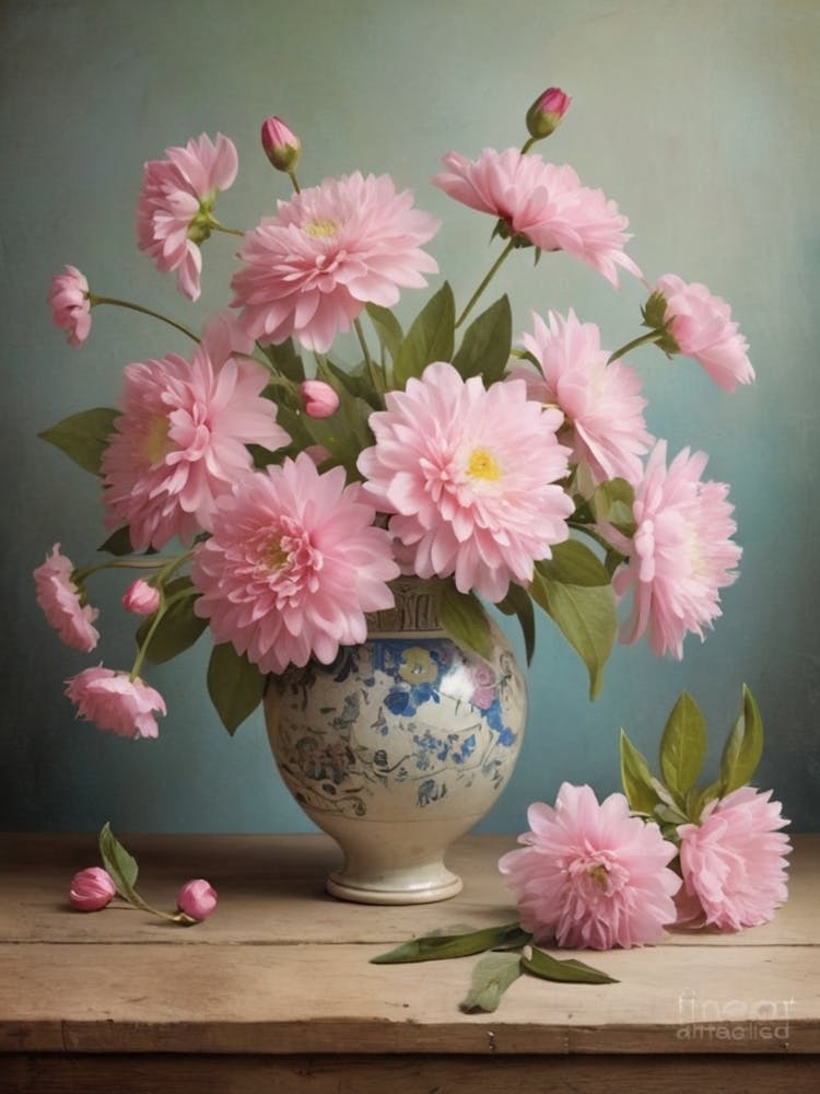 Pink Dahlias 1