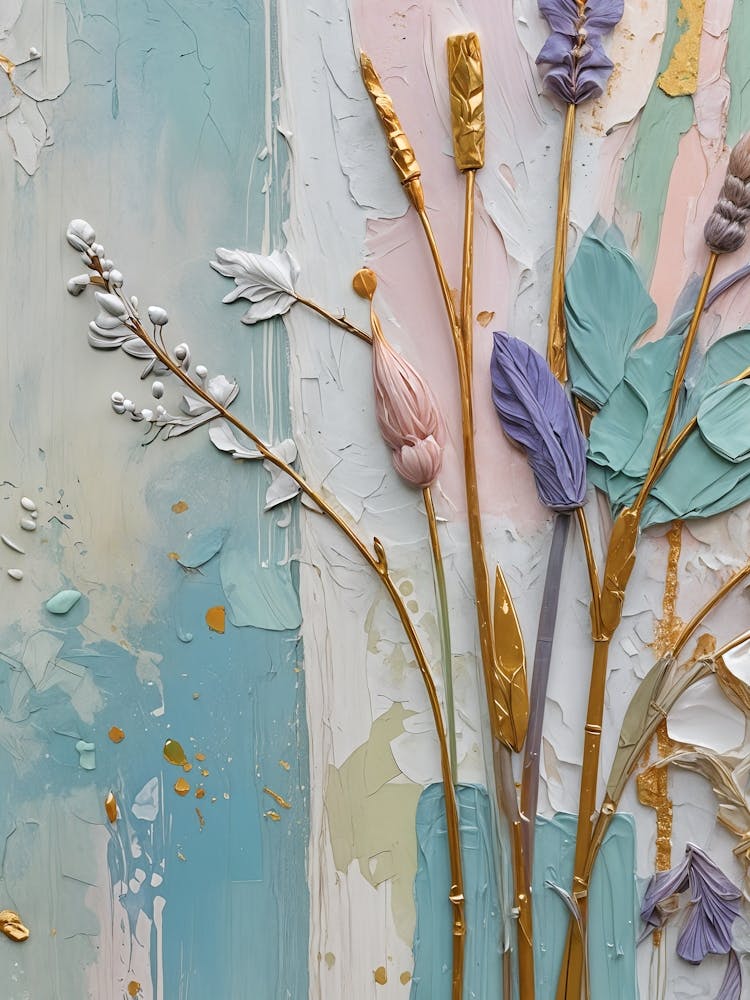 Pastel Floral Painted Symphony no10