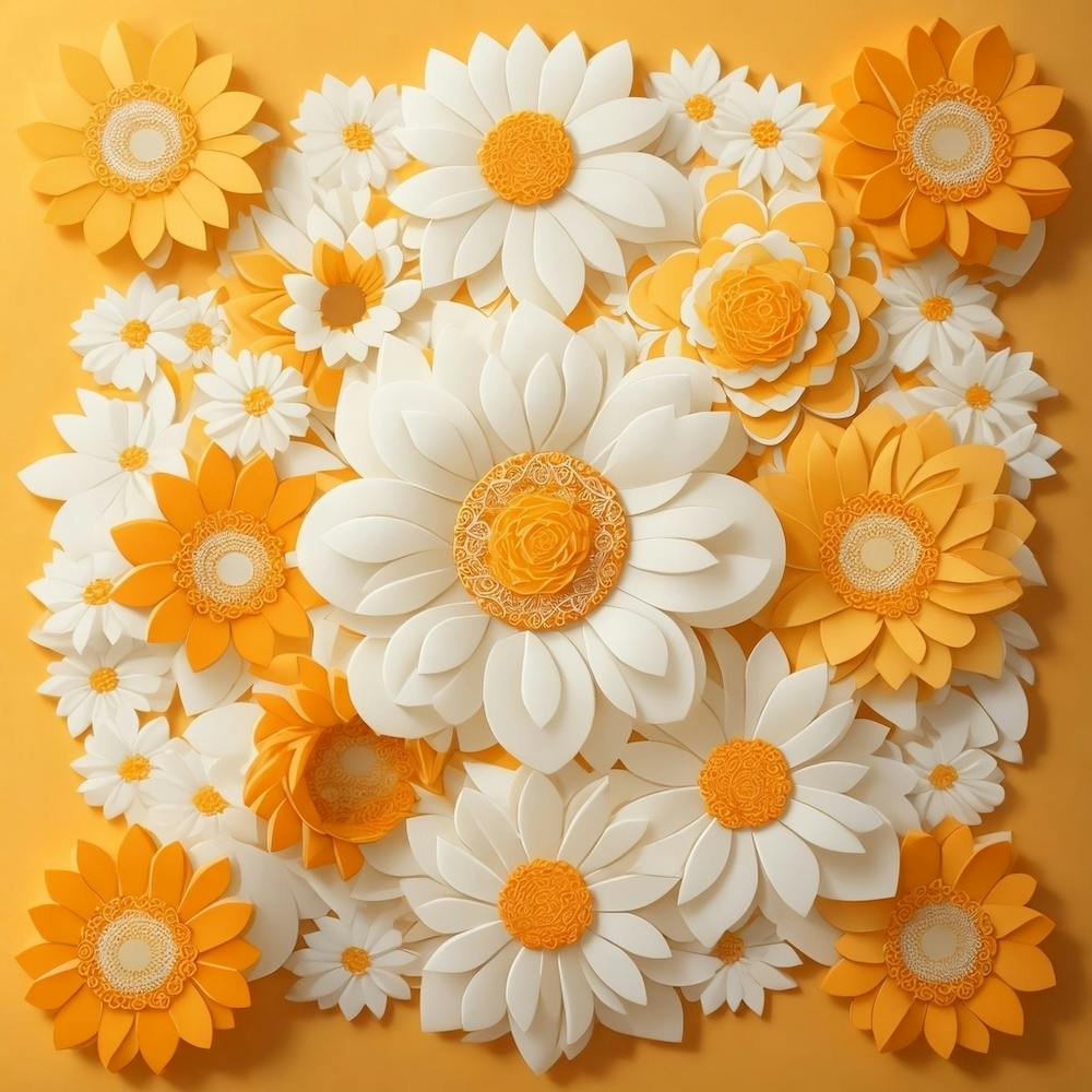 Paper Flowers Tangerine