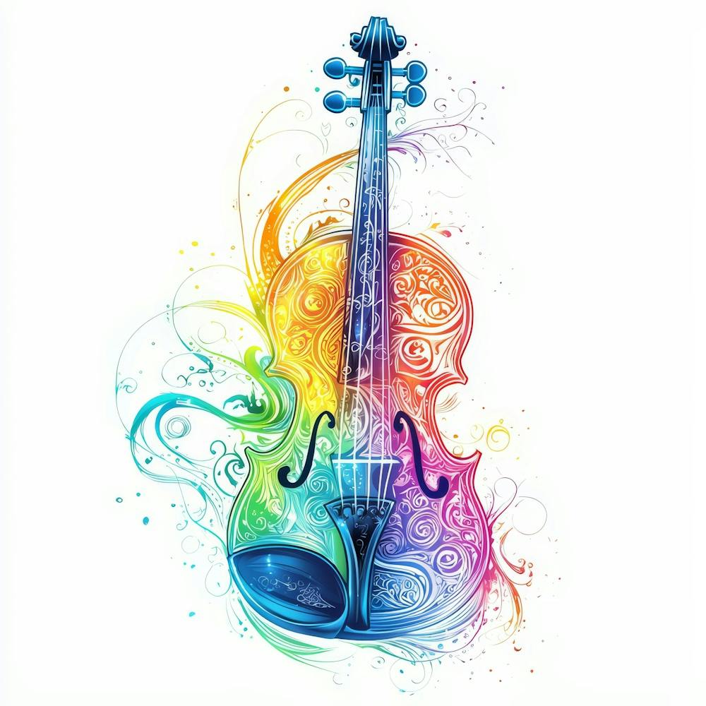 Colorful Violin