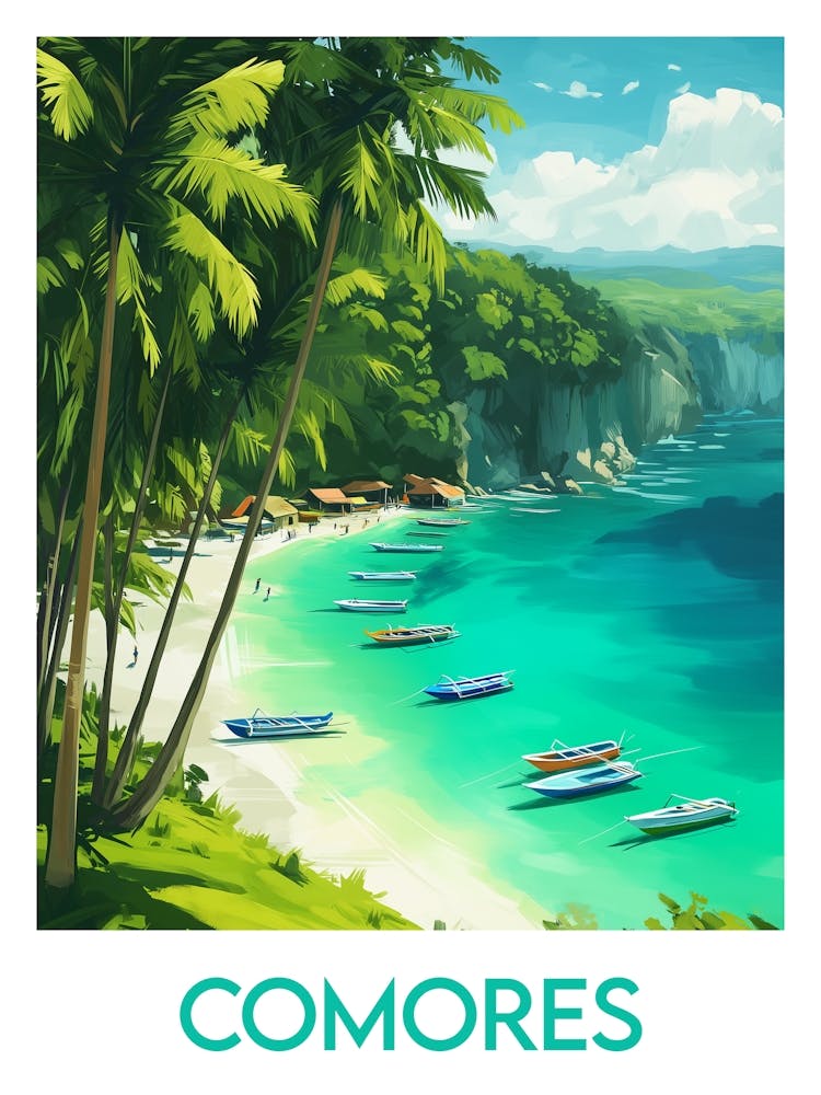 Affiche de voyage Comores 1