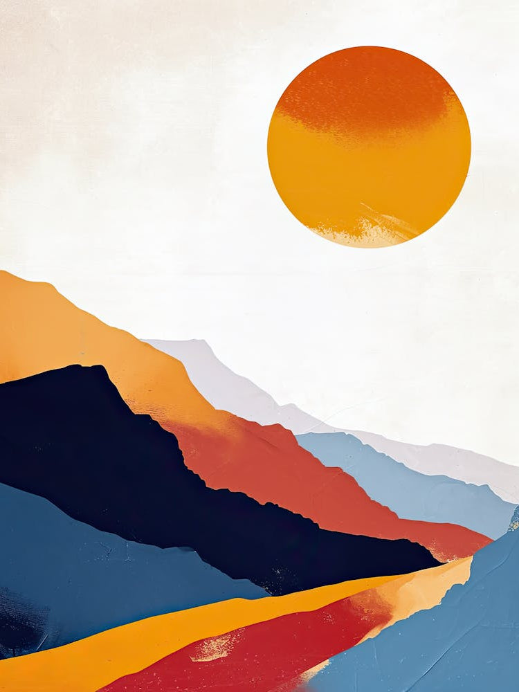 Sunset In The Mountains, Minimalism 1