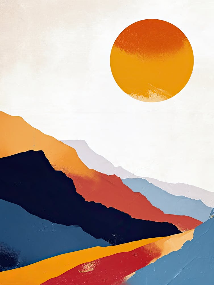 Sunset In The Mountains, Minimalism 1