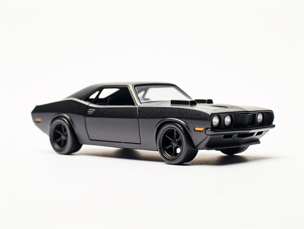 Toy Car 70 Plymouth Barracuda Black