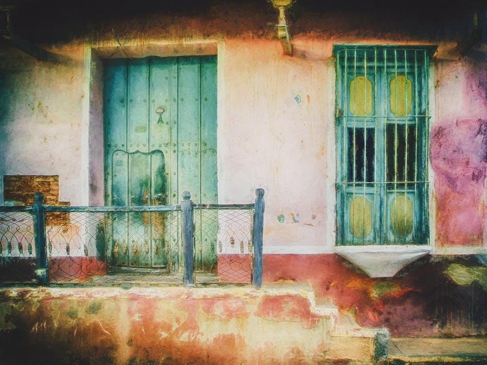 Colourful House Facade Trinidad Cuba
