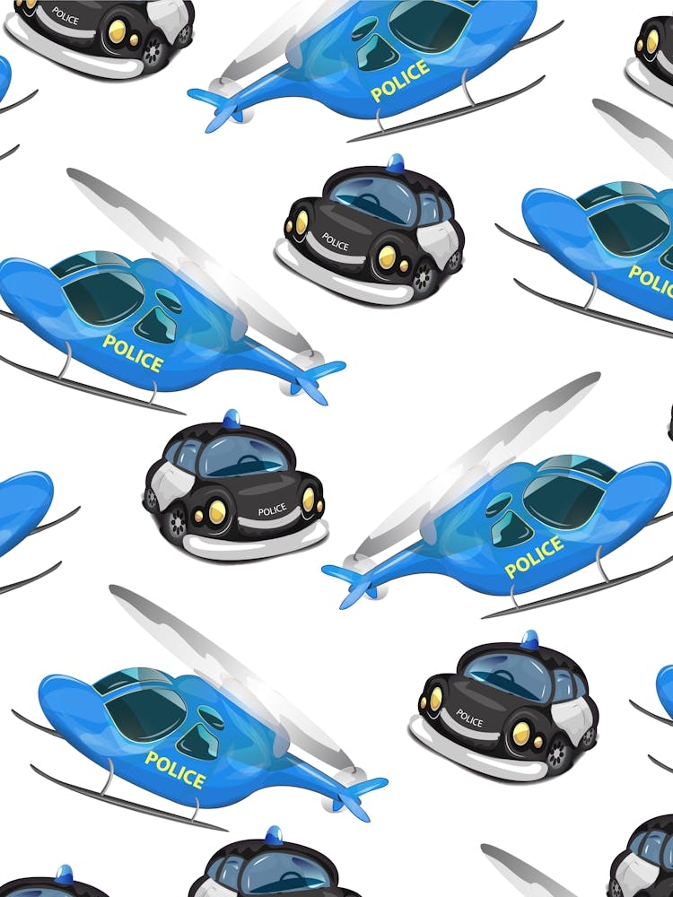 Police Helicopters Pattern