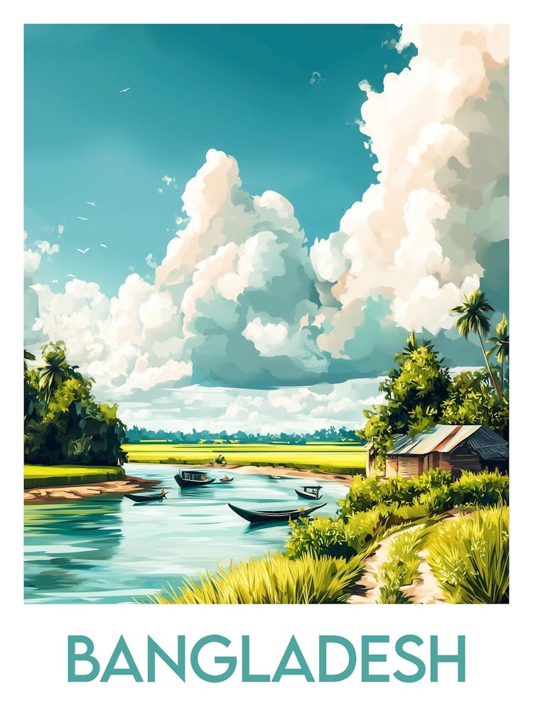 Affiche de voyage Bangladesh 2