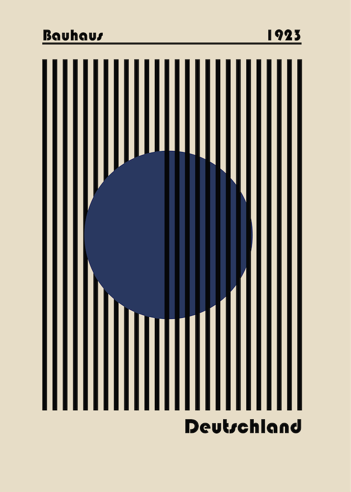 Bauhaus Circle Blue