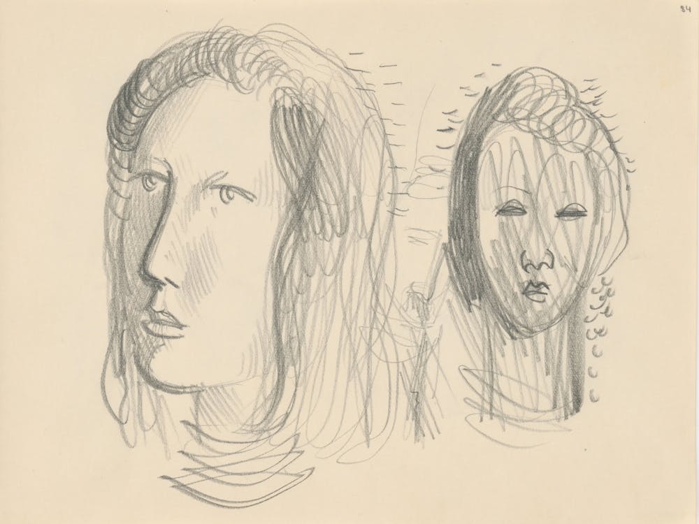 Sketchbook With Various Studio Drawings, Mikuláš Galanda (20)