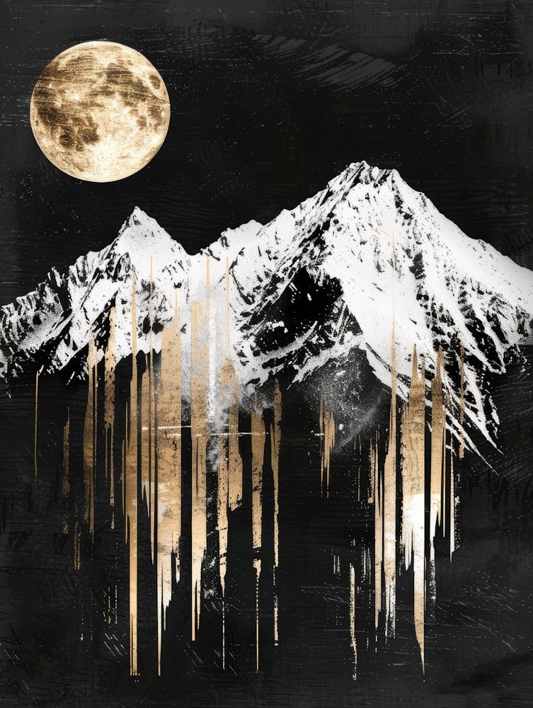 Gold Mountain Canvas Print