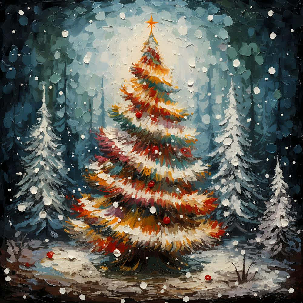 Frost-kissed Evergreen Elegance