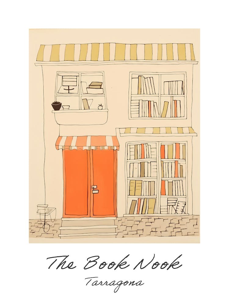 Tarragona The Book Nook Pastel Colours 4 Poster