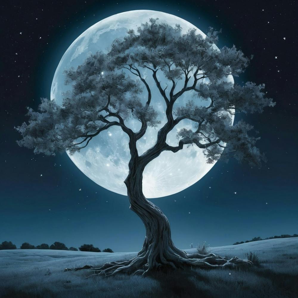 Tree In The Moonlight 1