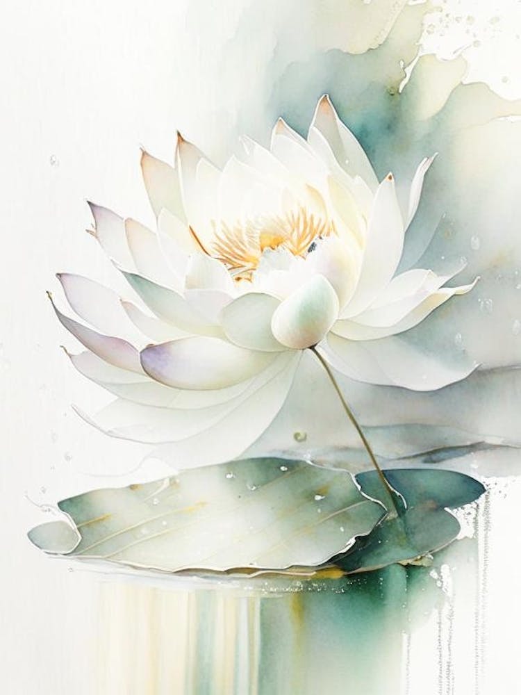 White Lotus Storybook Watercolour 3