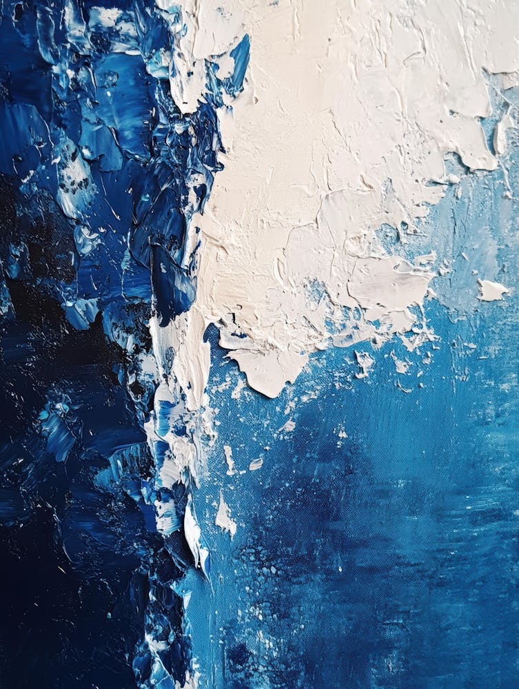 Abstract In Blue And White 6