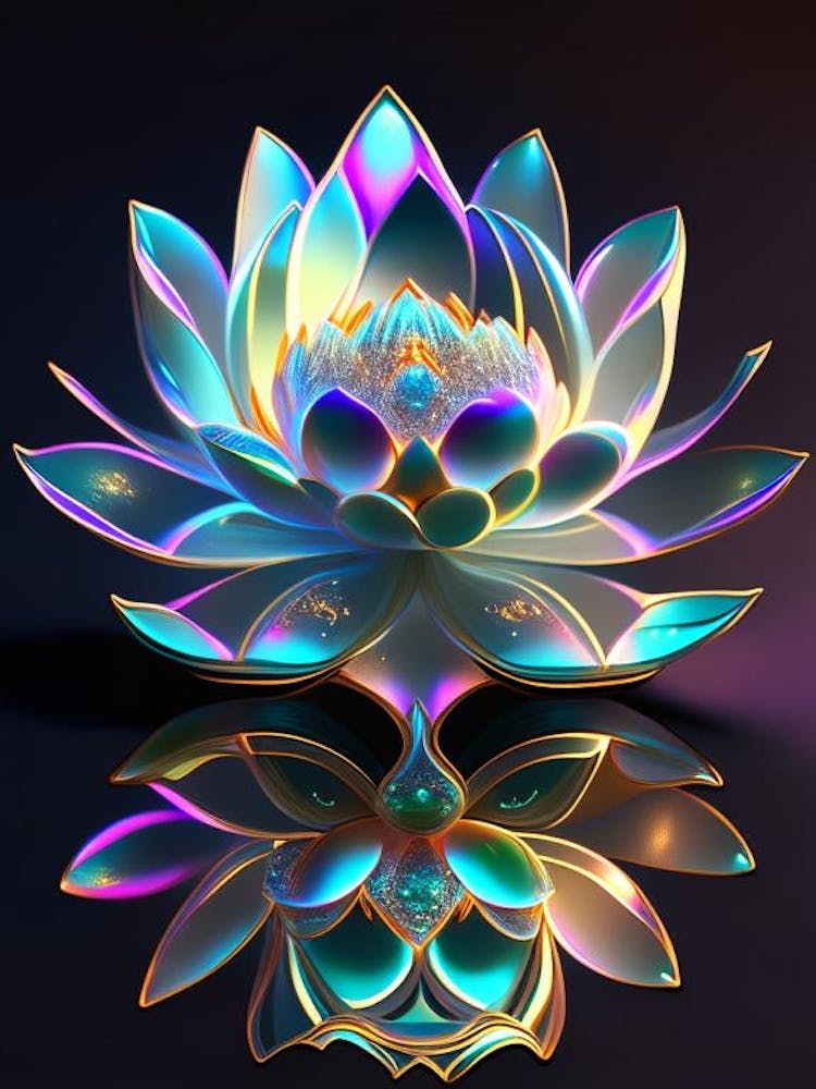 Double Lotus Holographic 6