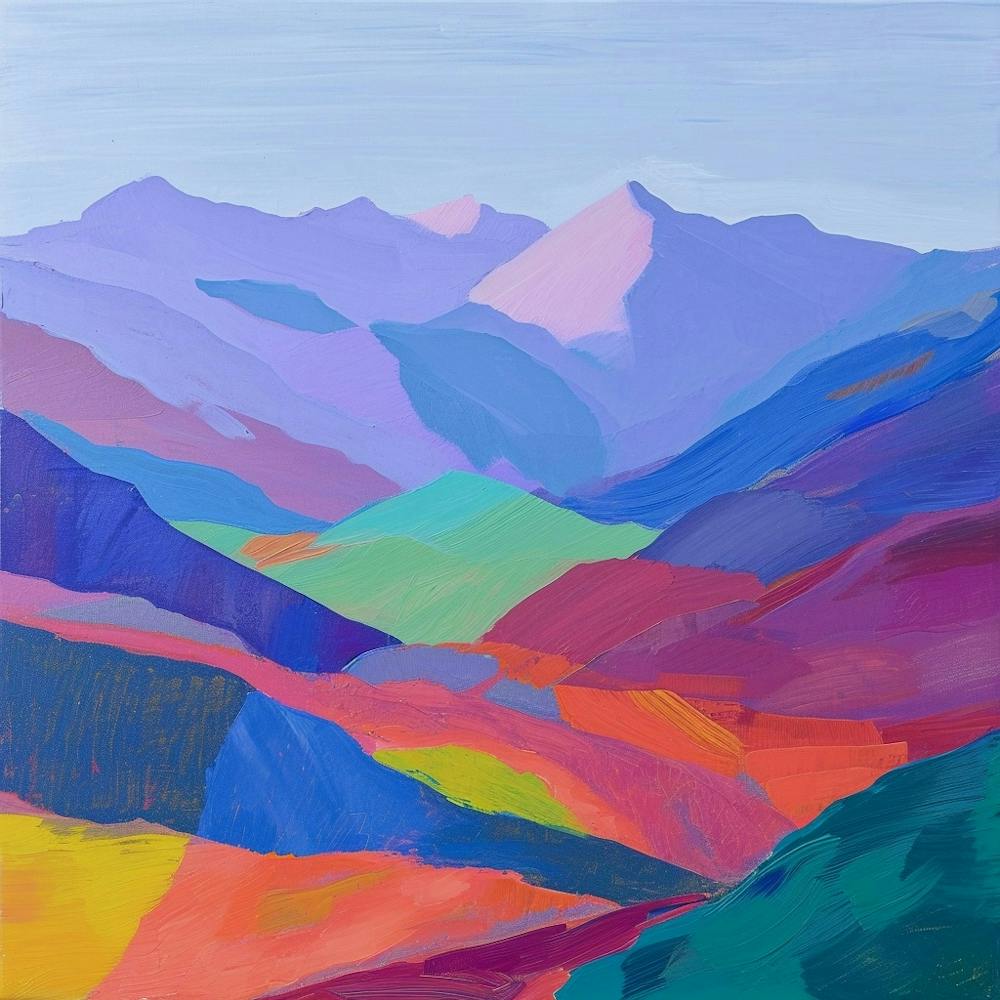Colourful Abstract Denali National Park Usa 4