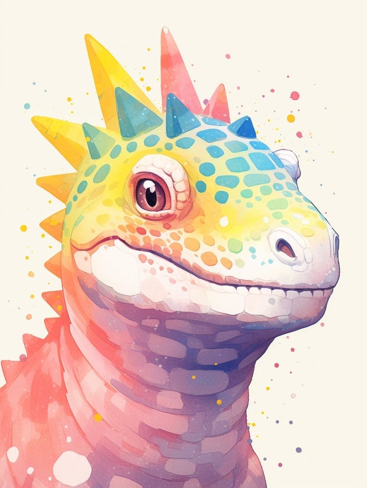 Colourful Dinosaur Ankylosaurus 2