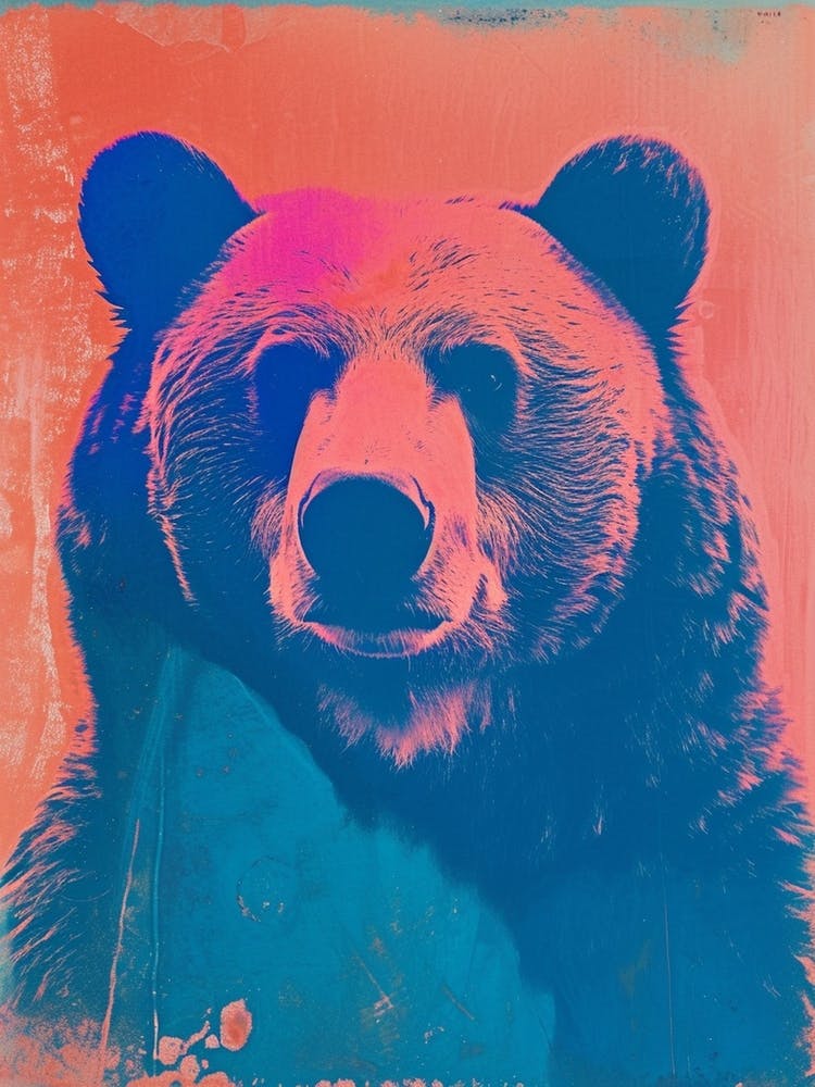 Polaroid Style Bear 2