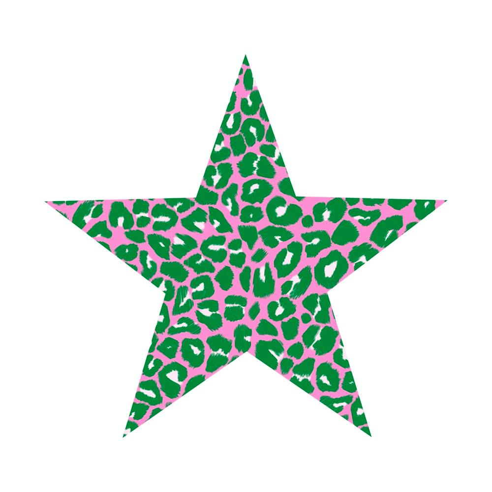 Green and Pink Leopard Star