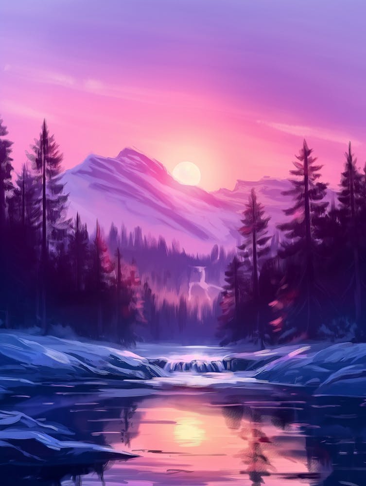 Sunset In The Mountains 13