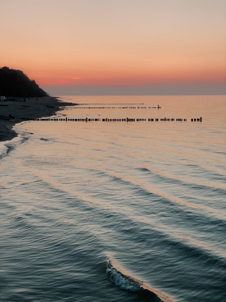 Coucher de soleil en bord de mer