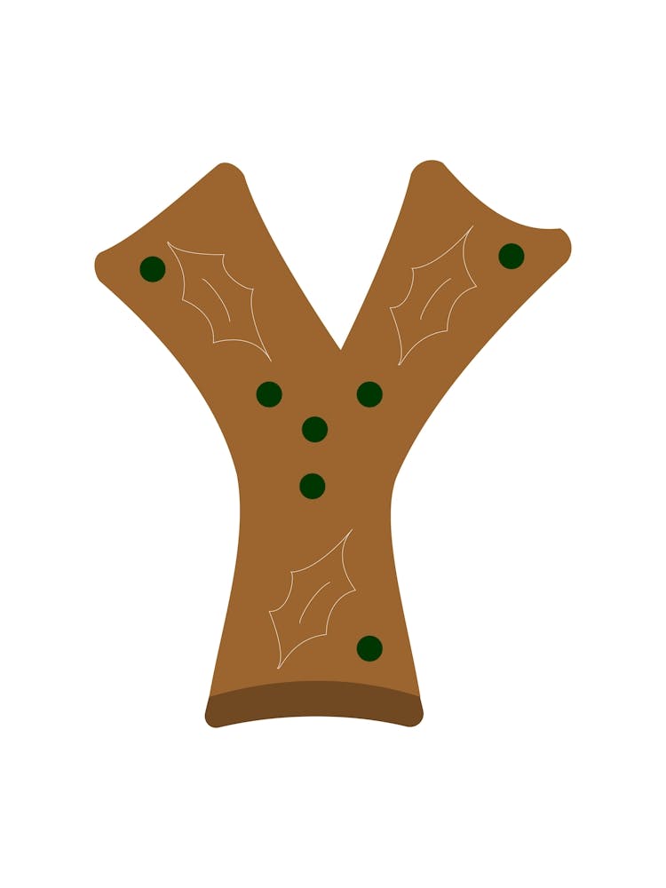 Gingerbread Decorative Letters Living Room Holiday Display 23