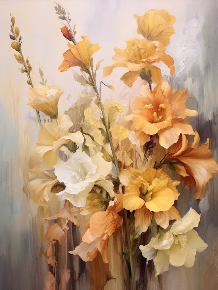 Fall Flower Painting Delphinium 3