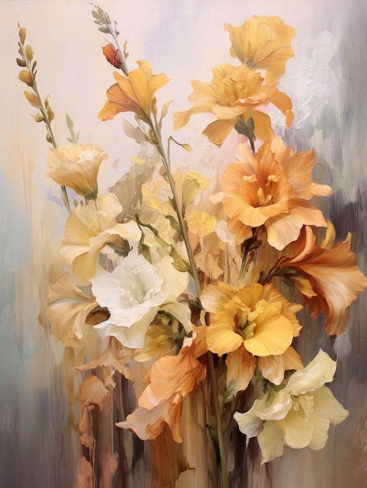 Fall Flower Painting Delphinium 3