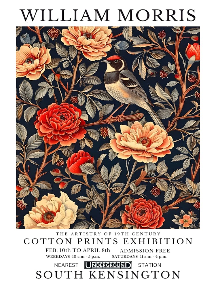 William Morris Cotton Prints Exhibition 61