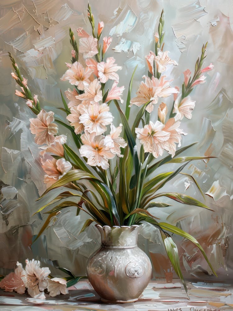 A World Of Flowers Gladiolus 1 Painting