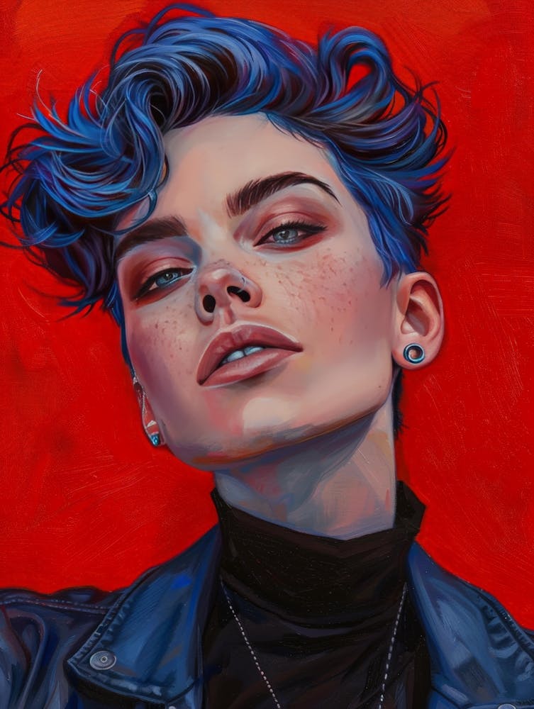 Blue Haired Girl 7