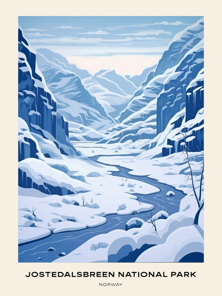 Jostedalsbreen National Park Norway 5 Poster