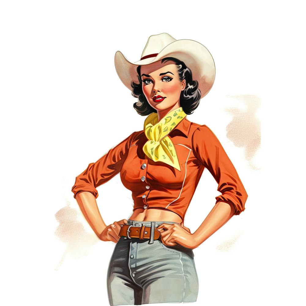 Retro Retro Cowgirl 5