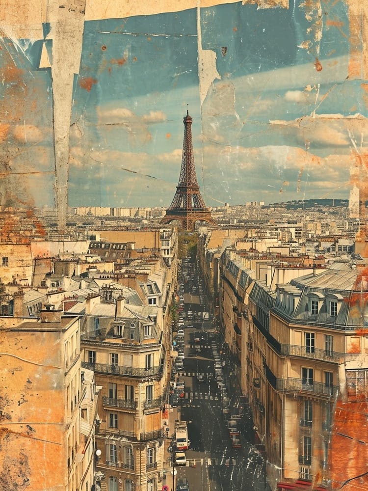 Retro Paris Kitsch Collage 1