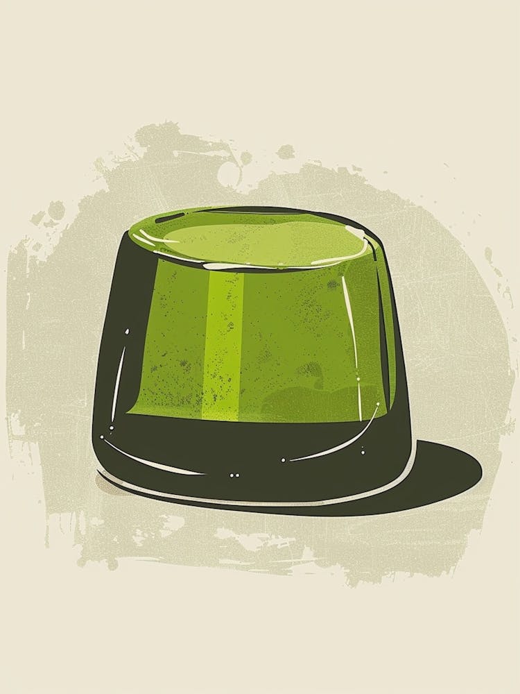 Lime Jelly Minimalist Line Illustration 2