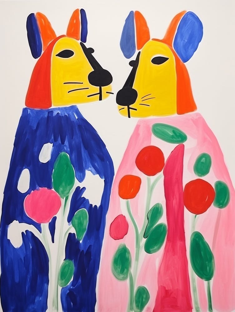 Colourful Kids Animal Art Rabbit 2