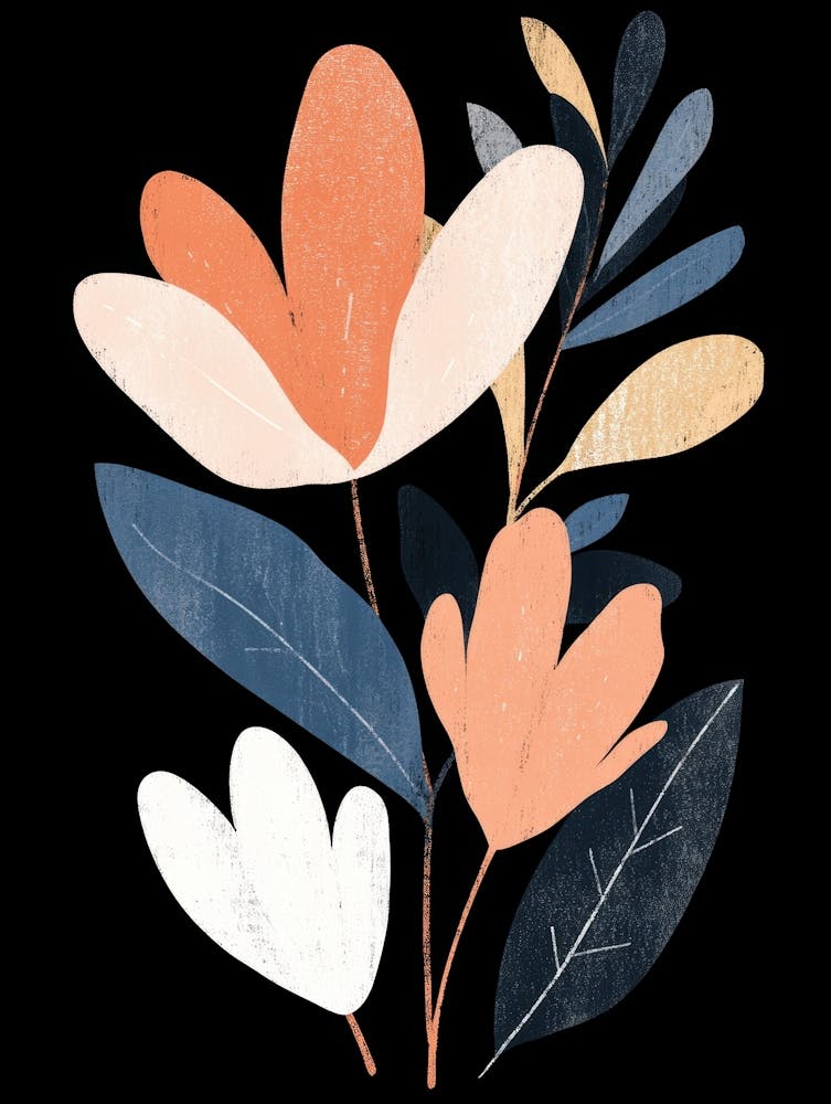 Abstraktes Blumenbild 32