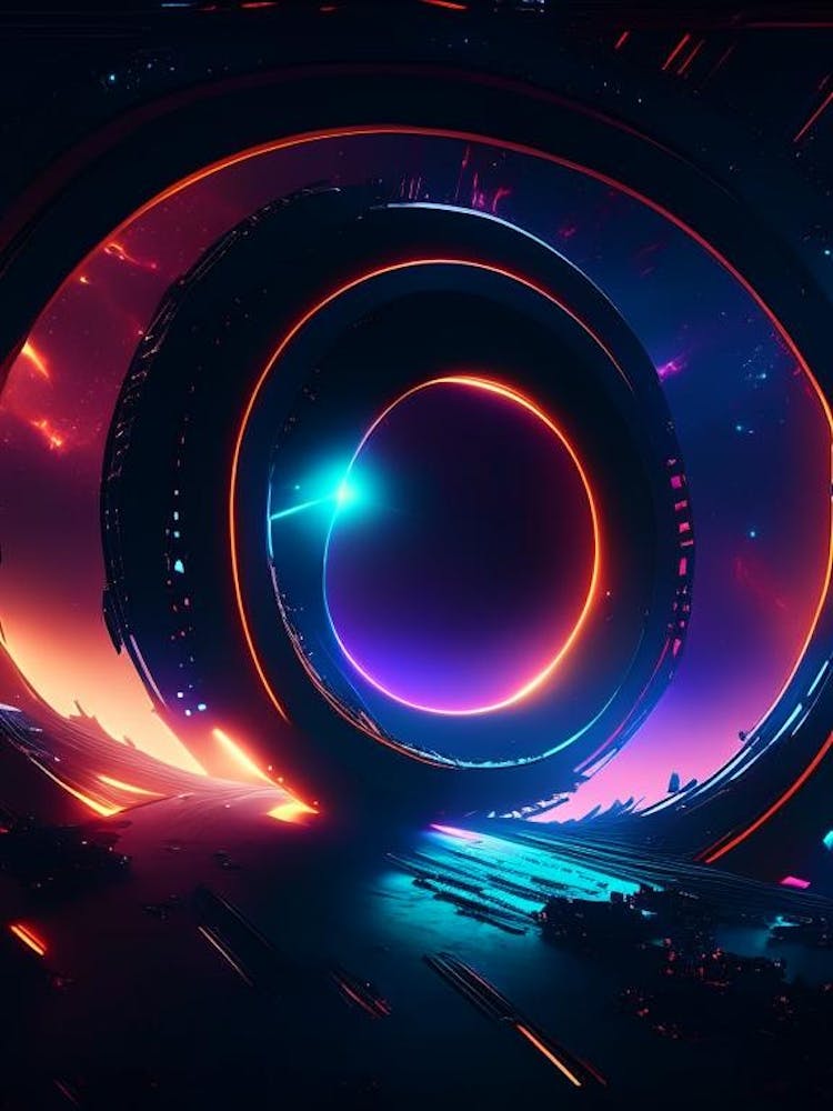 Event Horizon Neon Nights Space